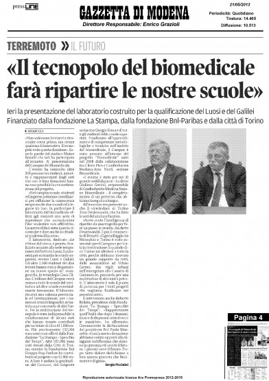 Campus - Gazzetta di Modena 21 maggio 2013-1